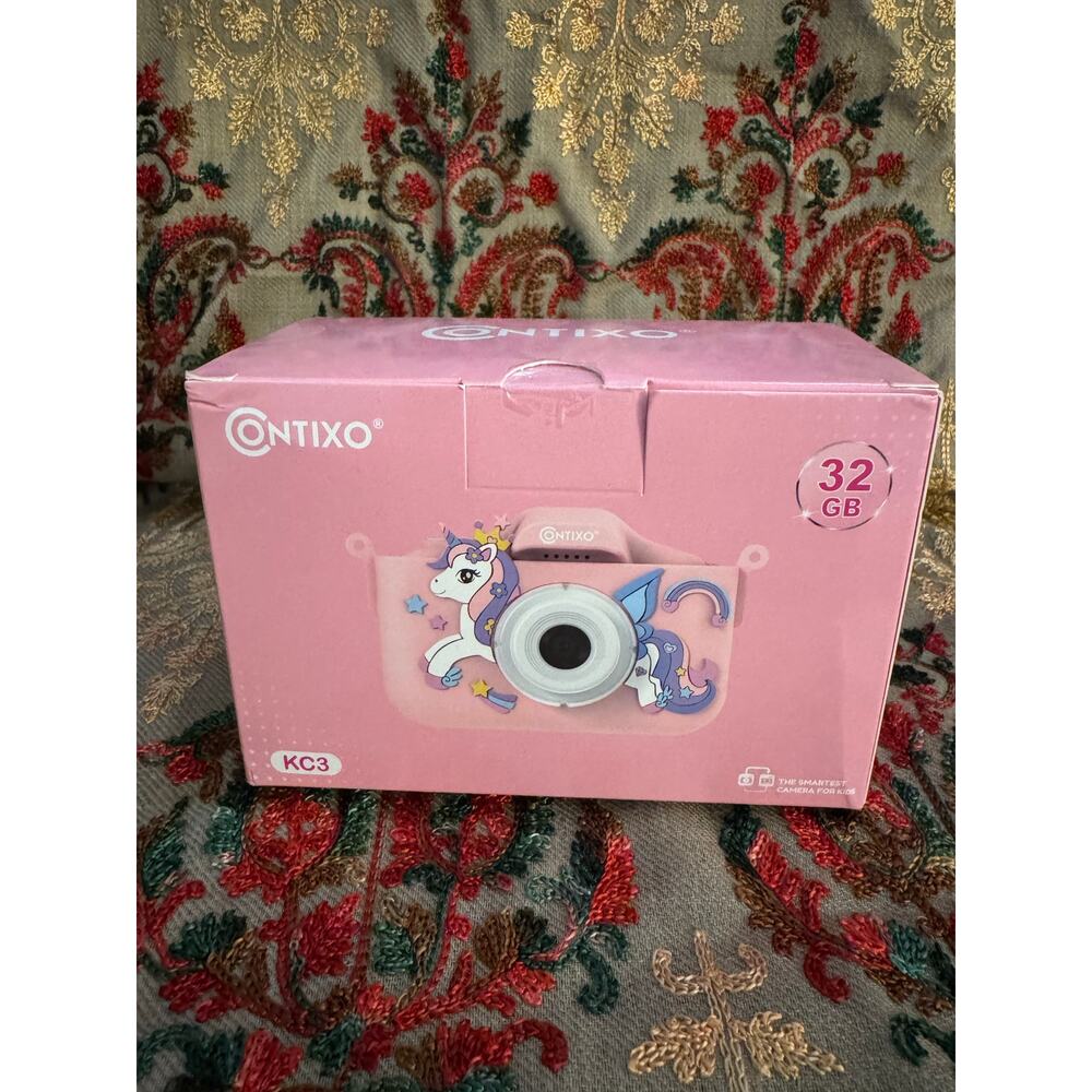 Contixo Kids Digital Camera – 1080p HD, Dual Lens, Selfies, Games, 32GB Storage
